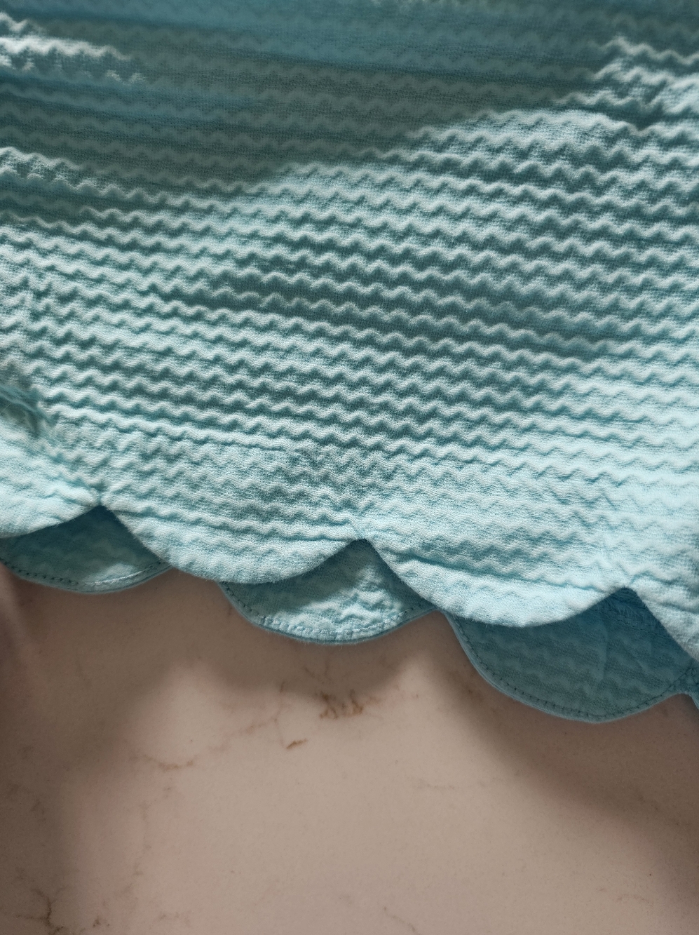 Lilly Pulitzer Buttercup Scalloped Shorts Bali Blue Aqua - Picture 7 of 9